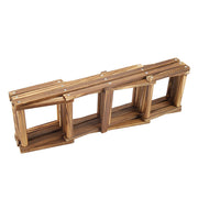 Foldable Wooden Wine Rack Organizer Display Shelf 10 Bottles Capacity