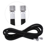 1.8M EVA Braided Airbrush Hose Air Tube 1/8"-1/4" Adaptor Fitting Ends Coupling