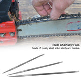 3Pcs/set 3/16" 4.8mm Round Bearing Steel Sharpening Chainsaw Files Sharpener for Woodwork