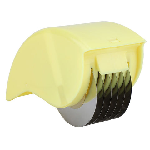 Stainless Steel Anti rust Rolling Cutter Mincer Vegetable Kitchen Tool(Yellow) In Australia - Darrahopens