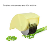 Stainless Steel Anti rust Rolling Cutter Mincer Vegetable Kitchen Tool(Yellow) In Australia - Darrahopens
