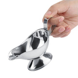 Stainless Steel Steak Pepper Sauce Boat Seasoning Container for Restaurant Kitchen(3oz)