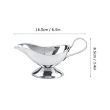 Stainless Steel Steak Pepper Sauce Boat Seasoning Container for Restaurant Kitchen(5oz)
