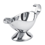 Stainless Steel Steak Pepper Sauce Boat Seasoning Container for Restaurant Kitchen(10oz)