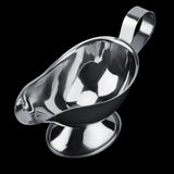 Stainless Steel Steak Pepper Sauce Boat Seasoning Container for Restaurant Kitchen(10oz)