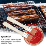 2pcs/ Set Lightweight Wooden Barbecue Brush Outdoor Spread Oil Spice In Australia - Darrahopens