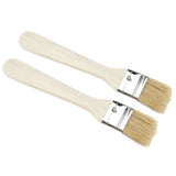 2pcs/ Set Lightweight Wooden Barbecue Brush Outdoor Spread Oil Spice