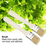 2pcs/ Set Lightweight Wooden Barbecue Brush Outdoor Spread Oil Spice