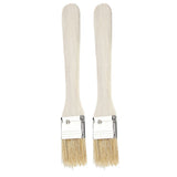 2pcs/ Set Lightweight Wooden Barbecue Brush Outdoor Spread Oil Spice