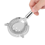 Stainless Steel Cocktail Strainer Shake Drinks Ice Mixed Filter for Bar Club Party (Silver)