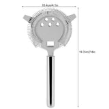 Stainless Steel Cocktail Strainer Shake Drinks Ice Mixed Filter for Bar Club Party (Silver)