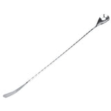 Stainless Steel Bar Cocktail Stirring Spoon With Fork Mixing Drink Puddler Mixer