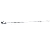 Stainless Steel Bar Cocktail Stirring Spoon With Fork Mixing Drink Puddler Mixer