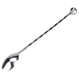 Cocktail Drink Mixer Stainless Steel Stirring Mixing Spoon Ladle Muddler Bar