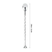 Cocktail Drink Mixer Stainless Steel Stirring Mixing Spoon Ladle Muddler Bar