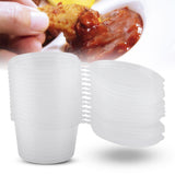 100m l4oz Clear Plastic Cups Takeaway Sauce Seasoning Box Sauce Cup
