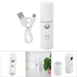 Durable Lightweight Portable Rechargeable Humidifier Moisturing Sprayer Skin Care(White)