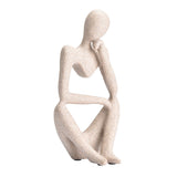 Abstract Character Figurines Thinker Desk Decor Home Decoration Ornament In Australia - Darrahopens