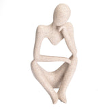 Abstract Character Figurines Thinker Desk Decor Home Decoration Ornament In Australia - Darrahopens