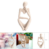 Abstract Character Figurines Thinker Desk Decor Home Decoration Ornament In Australia - Darrahopens