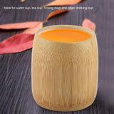 Natural Pure Bamboo Tea Cup Handmade No Paint Eco friendly Water Cups(Round Mouth M) In Australia - Darrahopens