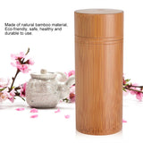 Portable Bamboo Tea Jar Storage Holder Container Box (M)