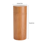 Portable Bamboo Tea Jar Storage Holder Container Box (M)