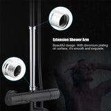Extension Shower Arm Stainless Steel Extender Tube Shower Head Extension Rod 10in