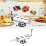 2 LB Aluminum Alloy Sausage Stuffer Maker Meat Filler Kit for Home Use