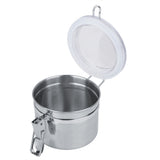 Stainless Steel Coffee Canister Food Storage Jar Tea Sugar Milk Powder Container (10*7.4cm)
