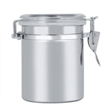 Stainless Steel Coffee Canister Food Storage Jar Tea Sugar Milk Powder Container (10*11cm)