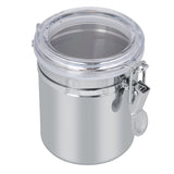 Stainless Steel Coffee Canister Food Storage Jar Tea Sugar Milk Powder Container (10*11cm)