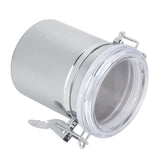 Stainless Steel Coffee Canister Food Storage Jar Tea Sugar Milk Powder Container (10*11cm)