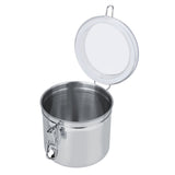 Stainless Steel Coffee Canister Food Storage Jar Tea Sugar Milk Powder Container (13*11cm)