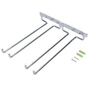 Double Row Iron Chrome Wine Glasses Holder Wall Mount Stemware Rack In Australia - Darrahopens