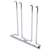 Double Row Iron Chrome Wine Glasses Holder Wall Mount Stemware Rack In Australia - Darrahopens