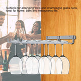 Double Row Iron Chrome Wine Glasses Holder Wall Mount Stemware Rack In Australia - Darrahopens