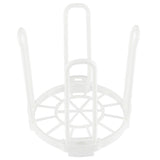 Durable Plastic Folding Healthy Dish Bowl Storage Shelf for Dry Kitchen Good Helper White
