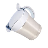304 Stainless Steel Thermal Insulated Double Wall Sauce Gravy Boat Pot Serving Jug(S,450ml)