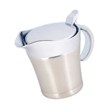 304 Stainless Steel Thermal Insulated Double Wall Sauce Gravy Boat Pot Serving Jug(S,450ml)