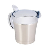 304 Stainless Steel Thermal Insulated Double Wall Sauce Gravy Boat Pot Serving Jug(S,450ml)