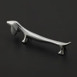 Novel Metal Dog Pattern Sturdy Durable Chopstick Stand Table Decorative Ornament