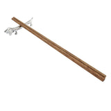 Novel Metal Dog Pattern Sturdy Durable Chopstick Stand Table Decorative Ornament