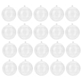 20 Pcs Clear Fillable Ornament Balls DIY Plastic Ball Christmas Decoration Tree Ball (5cm) In Australia - Darrahopens
