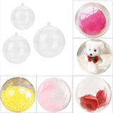 20 Pcs Clear Fillable Ornament Balls DIY Plastic Ball Christmas Decoration Tree Ball (5cm) In Australia - Darrahopens