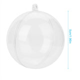 20 Pcs Clear Fillable Ornament Balls DIY Plastic Ball Christmas Decoration Tree Ball (5cm)