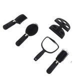 5PCS/Set Hair Comb Set Anti Static Hair Brush Black Mirror Comb Set Non Slip Handle Styling Comb Kit In Australia - Darrahopens