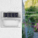 Stainless Steel 3LED Solar Power Wall Lamp Walkway Waterproof Landscape Light(White Light) In Australia - Darrahopens