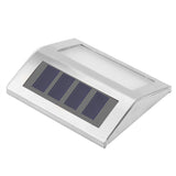 Stainless Steel 3LED Solar Power Wall Lamp Walkway Waterproof Landscape Light(White Light) In Australia - Darrahopens