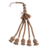 5 Head Vintage Hanging Hemp Rope for Light Retro Lamp Ceiling Pendant E27 Base In Australia - Darrahopens